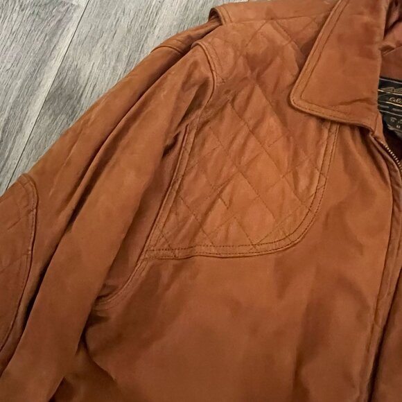 Vintage Eddie Bauer Leather Hunting Jacket Coat - Picture 4 of 10